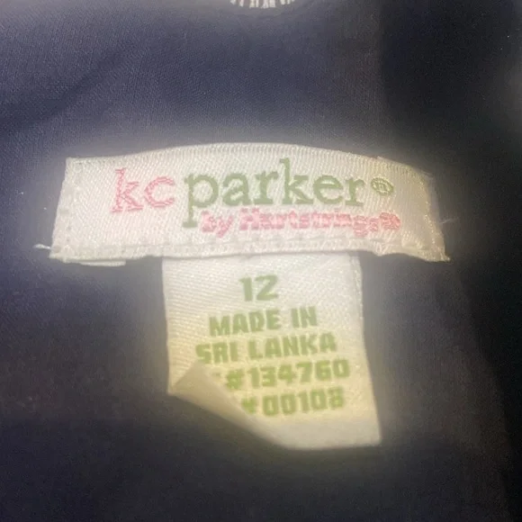 KC PARKER By Heartstrings Size 12 NWT Navy & White Dress - Picture 6 of 15